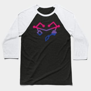 Bisexual Pride Heart Baseball T-Shirt